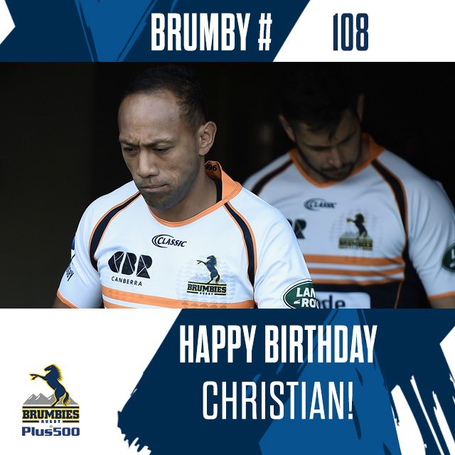 Happy Birthday to Plus500 Brumbies co-captain Christian Lealiifano! 