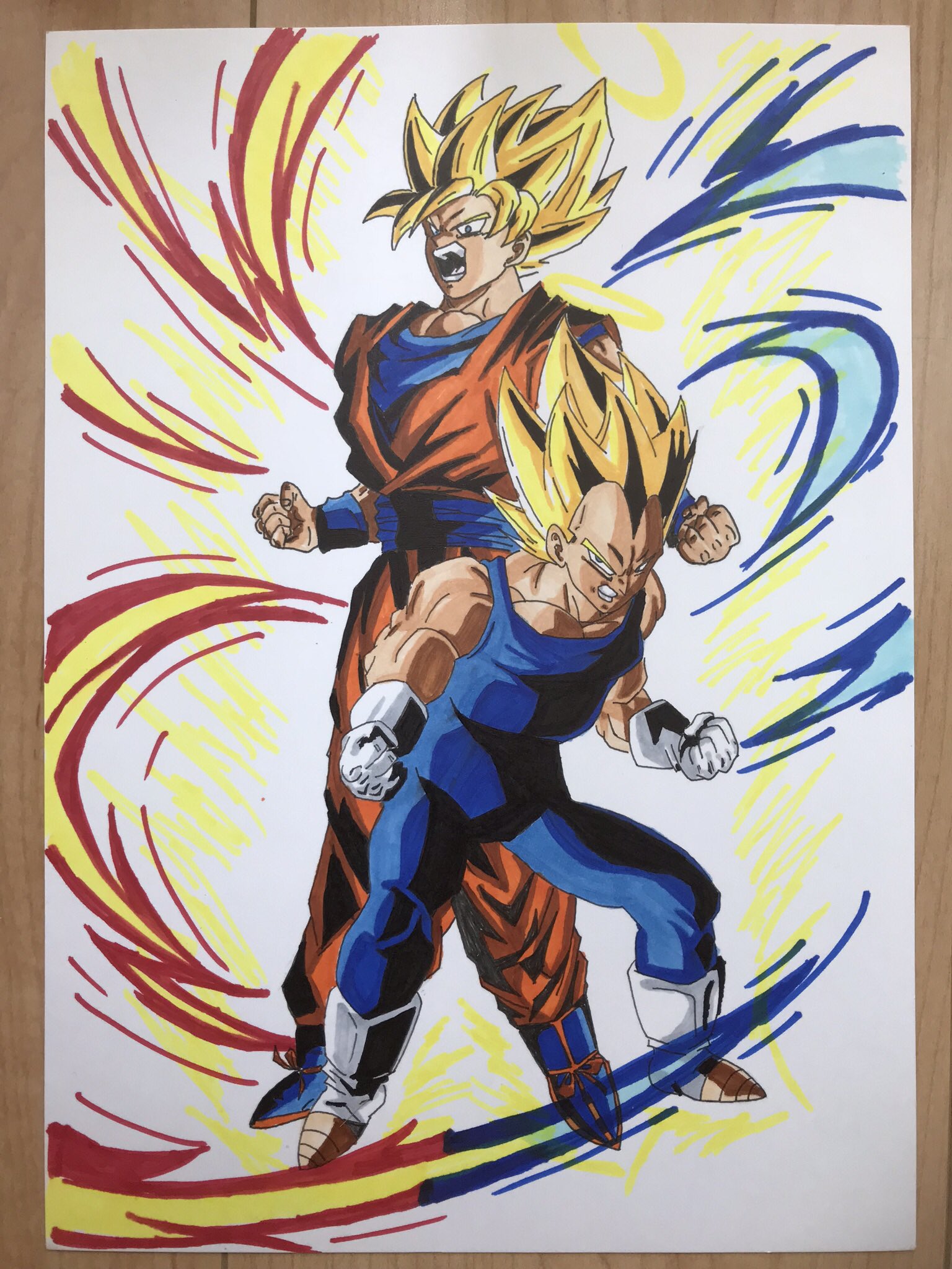 ট ইট র もんちゃん 悟空 ベジータ 天使 ドッカンバトルでドッカン覚醒出来ないので描きましたw ドラゴンボール ドッカンバトル 絵描きさんと繋がりたい T Co Qthxogecsf ট ইট র
