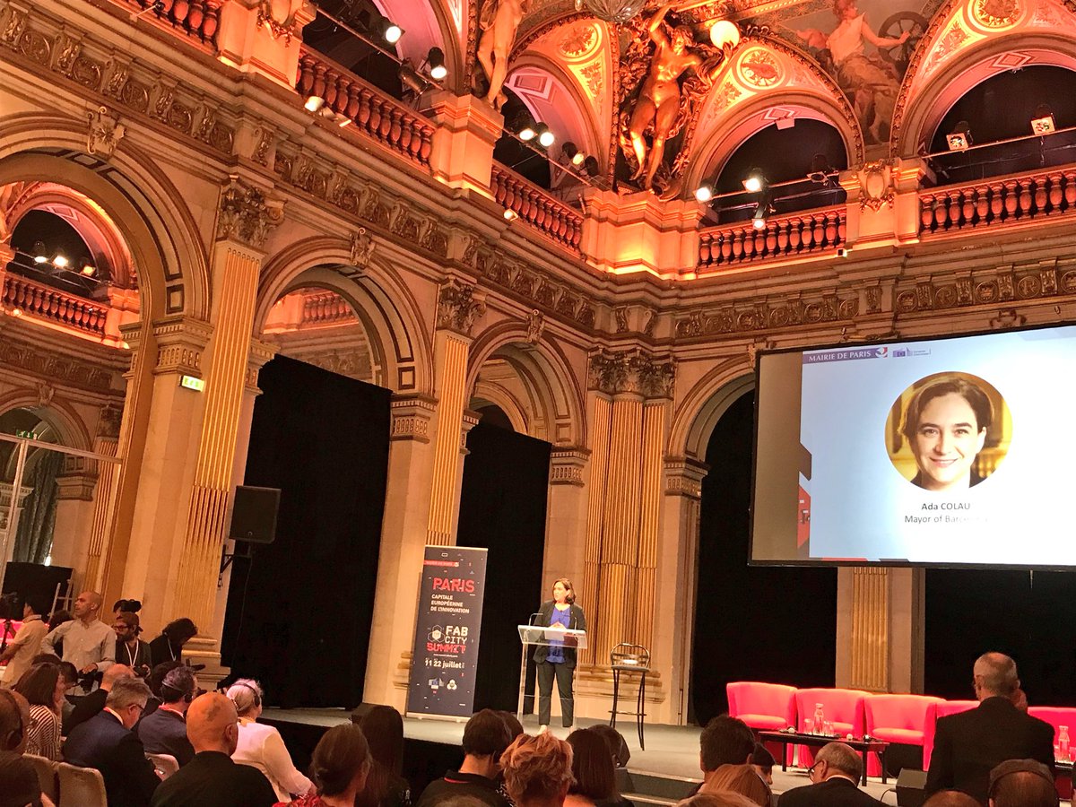 “Technologies are an essential tool to rethink the democracy. The cities are a natural space for innovation, an opportunity to change the democracy with technology.”
<a href="/AdaColau/">Ada Colau 💜🌈🔻</a> Mayor of #Barcelona 
#FabCitySummit 
#FabCity <a href="/Fab14France/">Fab14France</a> <a href="/FabCityParis/">Fab City Grand Paris</a>