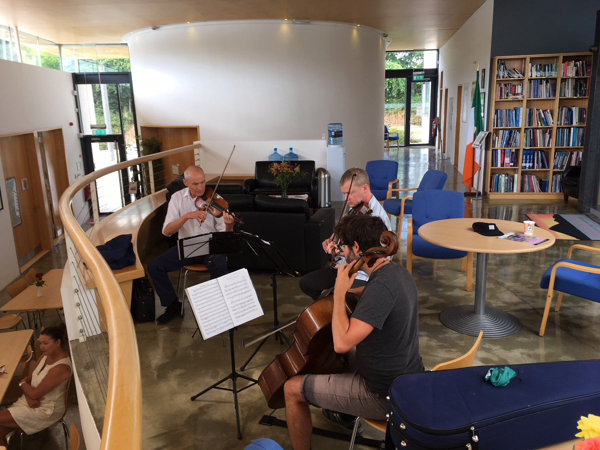 A few pictures from our recent doctoral study school in Mayo, Ireland. Seminars in the sun and a lunch-time concert led by student, Patrick Early on violin #unioflincoln