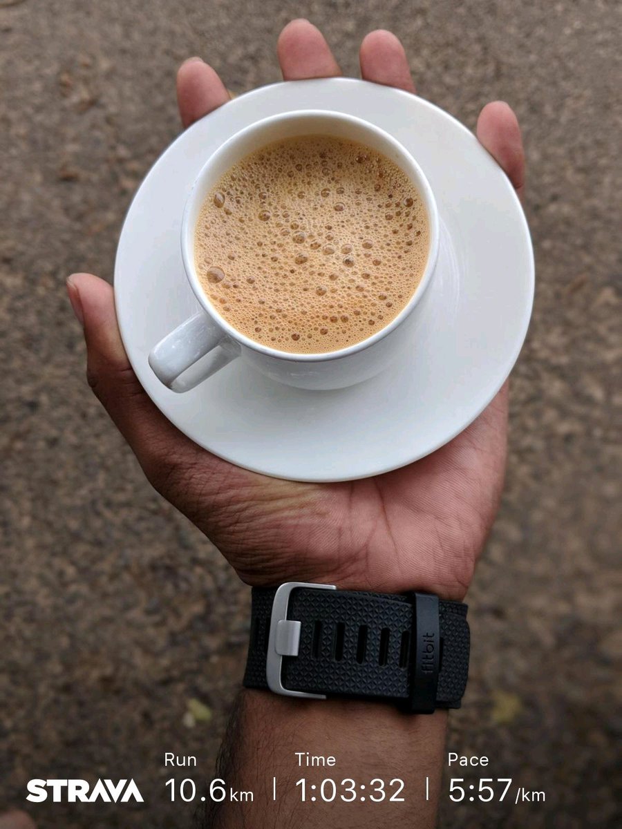 Morning run in #Mysuru and Filter coffe near Kukkarhalli Lake @10₹. Have a great day 👍
#Fitbit #strava #running #run #nikerunclub