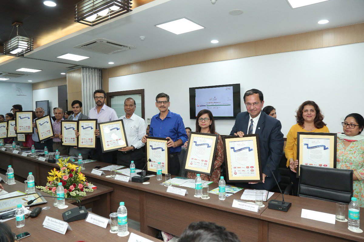 Food Industry #britannia #bikanervala #bagrrys #delmonte #haldirams #itc #kraftheinz #kellogs #marico #mapro #mtr #nestle #patanjali #hul #weikfield pledged to work towards evaluating their portfolio &amp; reformulating their products to reduce Fat, Sugar and Salt.#eatrightmovement