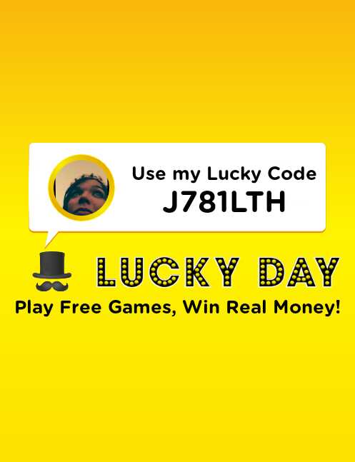 BeccariCristina's tweet photo. With @LuckyDayApp, every day is a chance to win real money and prizes by playing FREE games! Use my Lucky Code 'J781LTH' to get started https://t.co/gyJQ43Hk6A https://t.co/h81GX4oIpG