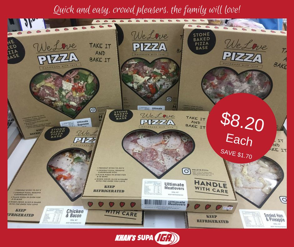 Beat the crowds and save waiting ages for your Pizza's to get delivered tonight! 
We have these tasty Pizza's available in store. Pick them up, pop them in the oven and take the hard work out of dinner. Now all that is left to do is enjoy the Origin. #gotheblues #welovepizza