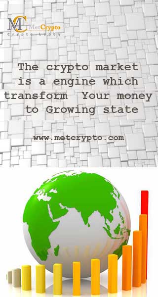 The Crypto Market 
is a engine which 
transform your money to Growing state.