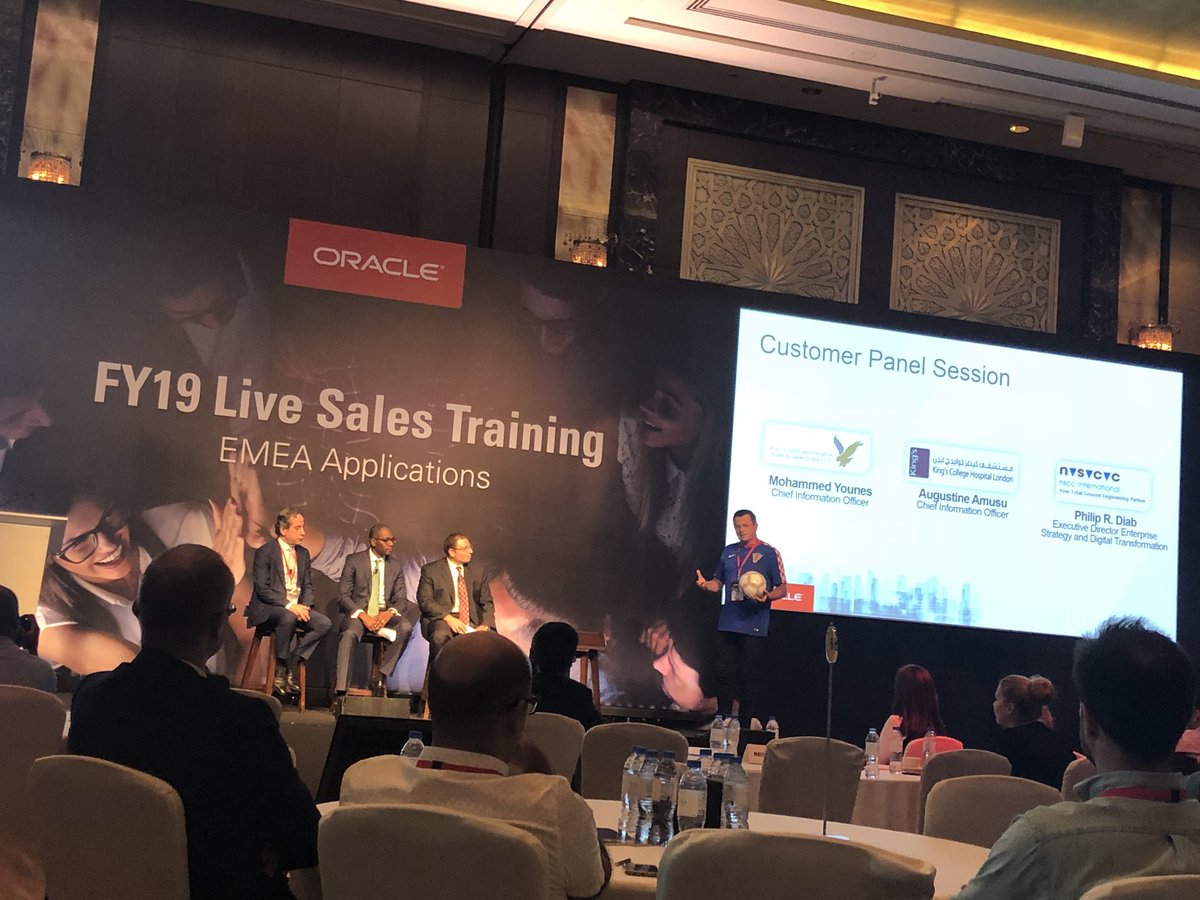 faabdllah's tweet image. #customers Panel Session #Oracle #OracleEMEA