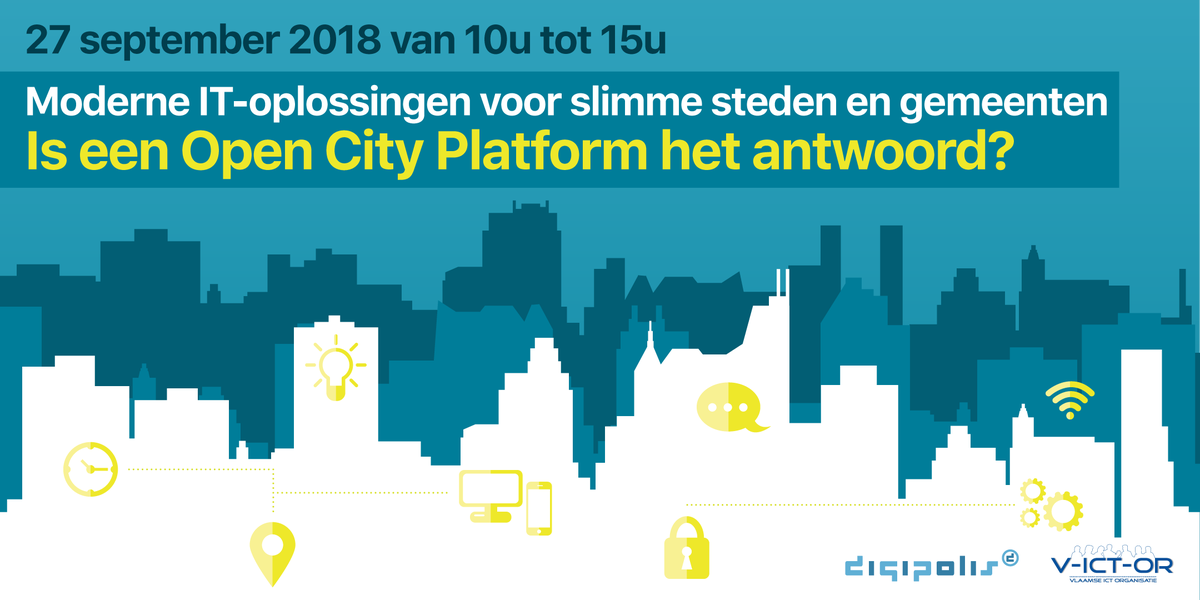 V_ICT_OR's tweet photo. V-ICT-OR en @DgplsAntwerpen onderzoeken de mogelijkheden van een #OpenCityPlatform, waarop elke Vlaamse gemeente of overheidsdienst softwaretoepassingen kan bouwen en toch zijn eigenheid kan behouden.
27/09: resultaten, onze bevindingen en ambities! #ocapi
https://t.co/nwjz74H7Bq https://t.co/xGhCjN2yh2