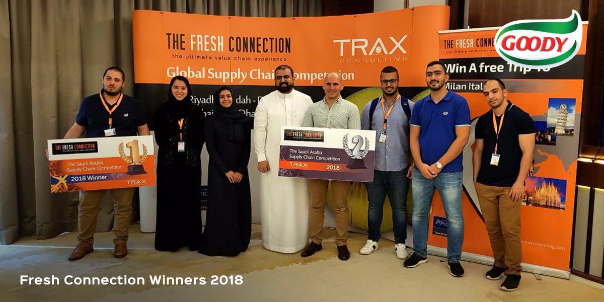 Goodycorporate's tweet image. Congratulations to our Goodyians who won 1st &amp;amp; 2nd place in the 2018 Fresh Connection Saudi Arabia Supply Chain Competition respectively! We are so proud of you and wish you the very best for the global stage of this exciting competition! #GoodyiansAmaze #TheFreshConnection
