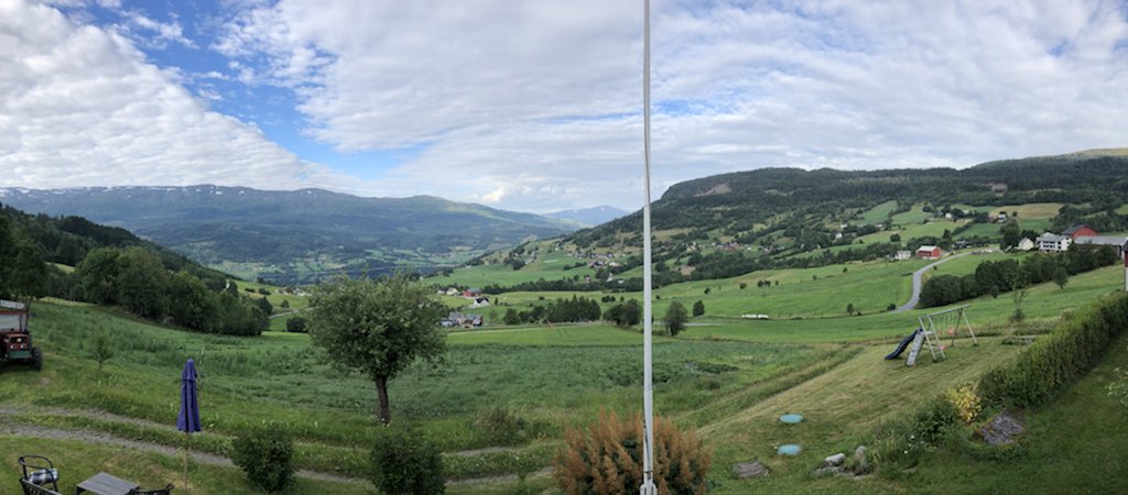 UnsettleDown's tweet image. Quite a beautiful sight to wake up to in #Norway today. Getting ready for our #fjord cruise today from Gudvangen to Kaupanger. Another gem of a spot on @Airbnb.