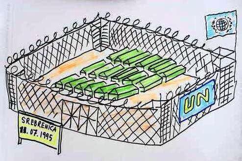 23 yıl önce bugün Srebrenitza'da BM'nin oluşturduğu güvenli bölgede 8372 Müslüman Boşnak, Sırplar tarafından katledildi  #Srebrenitsa