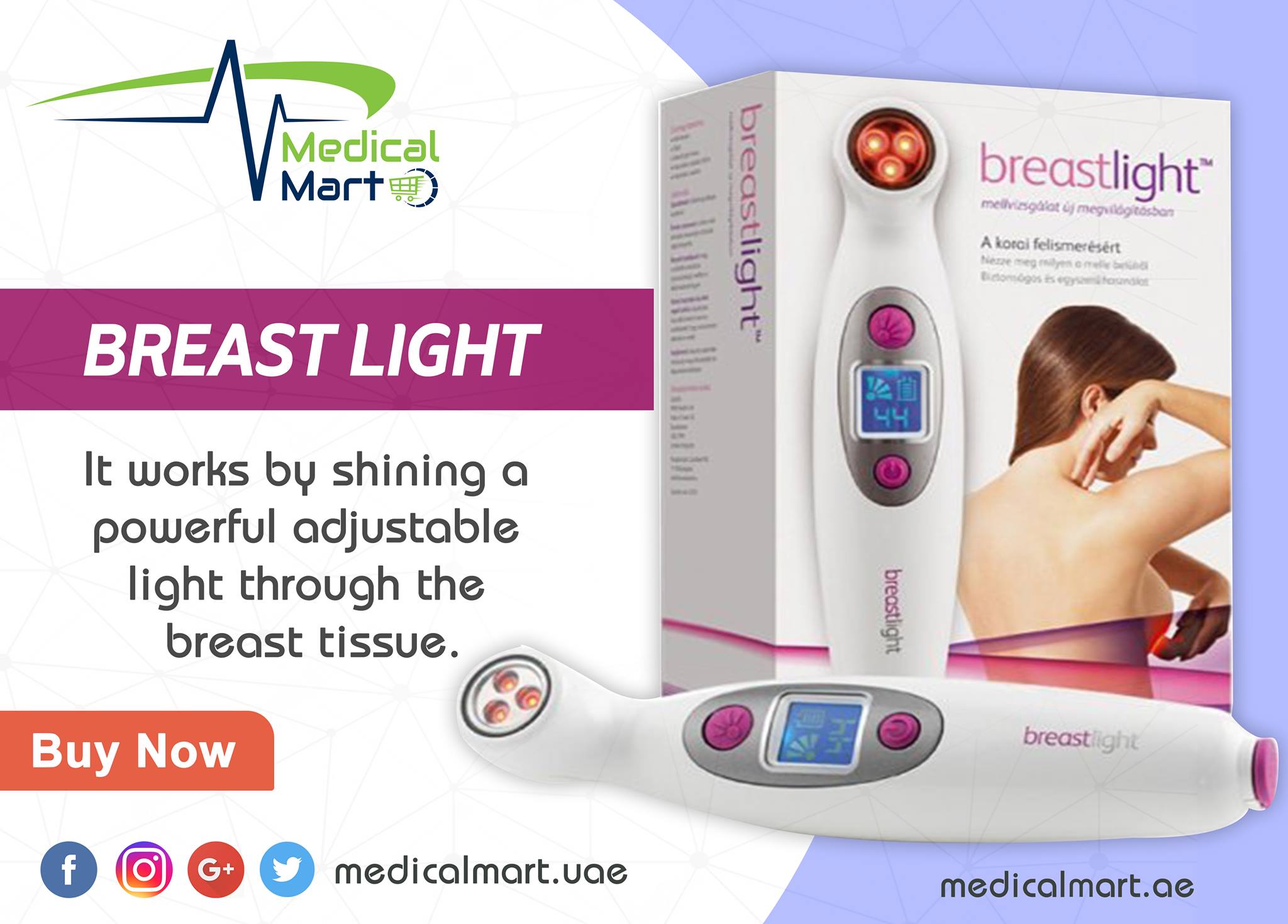 Medical Mart on Twitter: "Did know that early screening Breast Cancer gives a 90% chance to survive it? Breastlight is a screening device self-exam of breast cancer towards awareness