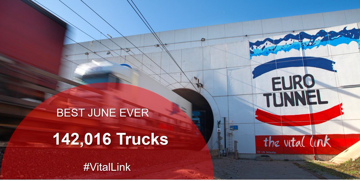GetlinkGroup's tweet photo. New traffic record for @TruckShuttle with the best June ever!! More info via https://t.co/BBr4e4tSEY - #VitalLink #TrafficRecord #Eurotunnel #ChannelTunnel https://t.co/a1YkPNmX49