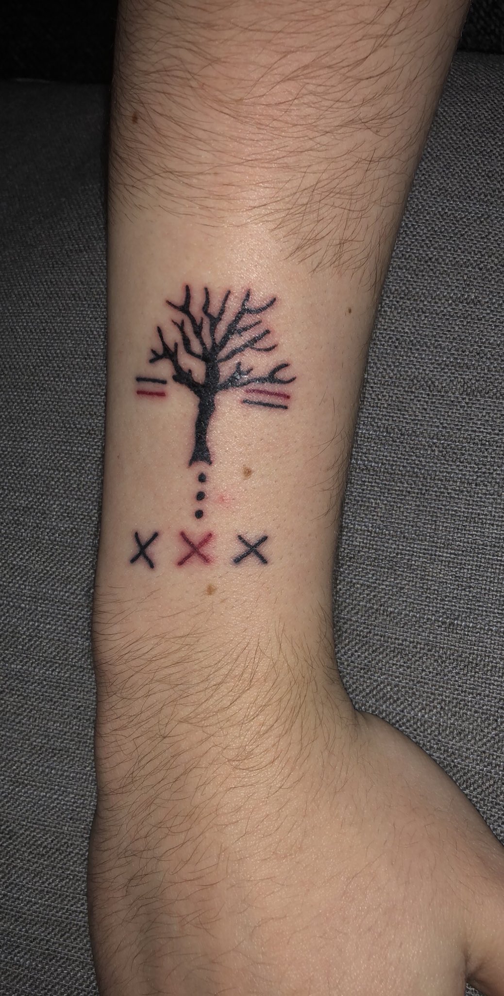 Tree tattoo  rXXXTENTACION