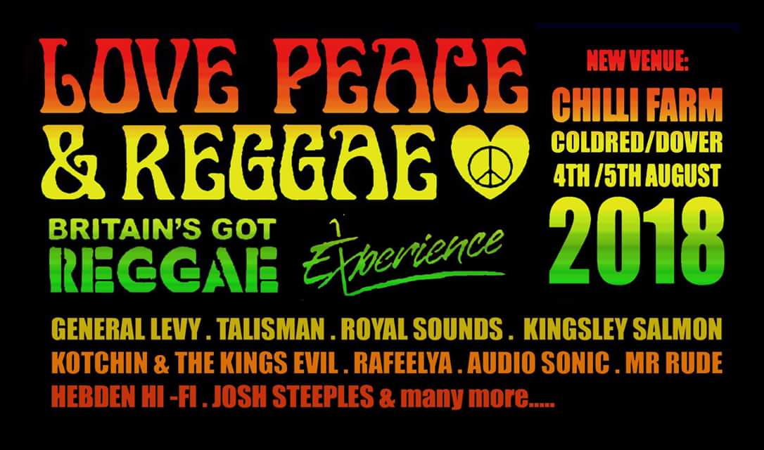 BGReggae's tweet image. LOVE PEACE &amp;amp; REGGAE  With the collaboration of BRITAINS GOT REGGAE EXPERIENCE who will share the main stage with an array of very talented up and coming Reggae bands and artists.  

Taking place at the stunning location of #chillifarm

For tickets &amp;amp; info skiddle.com/whats-on/Cante…