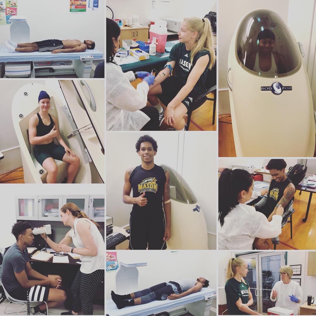 dr_mtjones8's tweet photo. Basketball testing - preseason is right around the corner. Team effort - thank you to those involved from ICA, Kinesiology and Nutrition @bodybydeanna @Jenfields521 @gmupeakperform @MasonCHHS @MasonCEHD #athletehealth https://t.co/yUD756OT6L