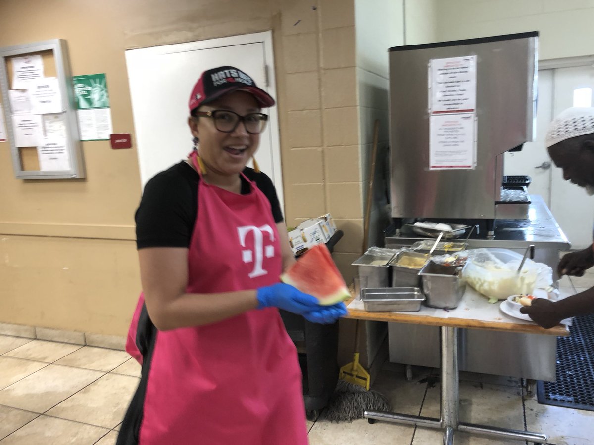 We had a great time with some of our @TMobile South Florida teammates serving lunch with our @ChapmanPartner community. Thank you for welcoming us and we’ll see you again soon. #AreYouWithUs