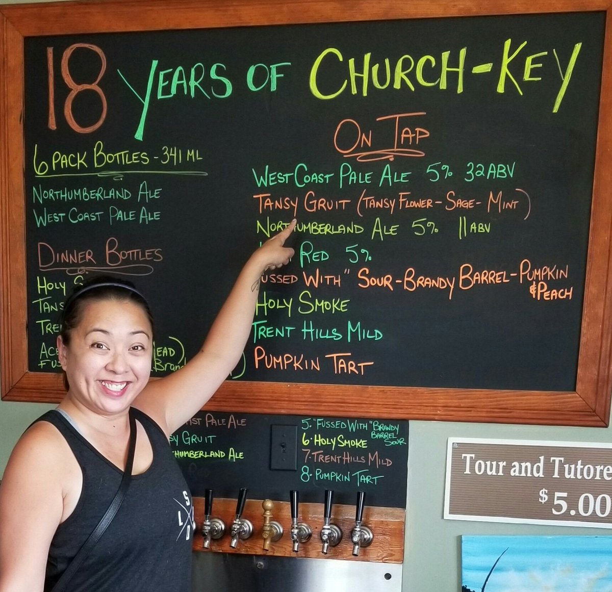 tansyko's tweet photo. All these years I have always wanted a magnet with my name on it and couldn't find one. Now I found a beer with my name on it and it's even better!! #TansyGruit #churchkeybrewing https://t.co/OZN2vdoyY8
