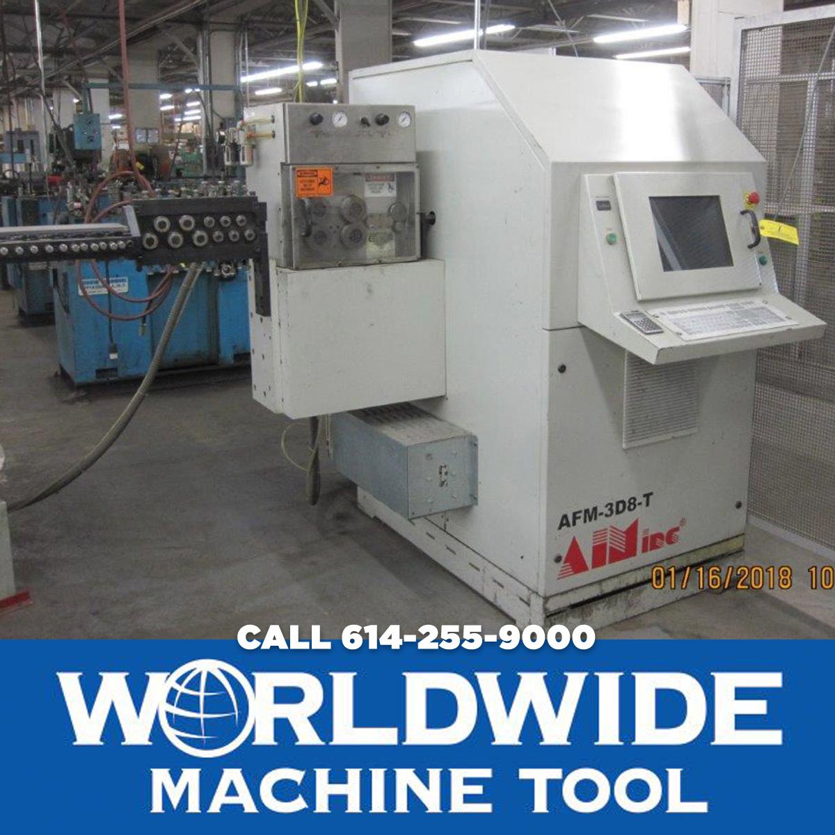 WMTMachineTool's tweet photo. 2mm-8mm Used AIM CNC Wire Bender for sale at Worldwide Machine Tool https://t.co/dwefomDMZW #wire #wirebender #cnc #cncoperator #moldshop #toolanddie #machineshop #jobshop #fabrication #welding #aerospace #automotive #manufacturing #metalworking #oilandgasindustry #industrial https://t.co/yDNaB7xX91