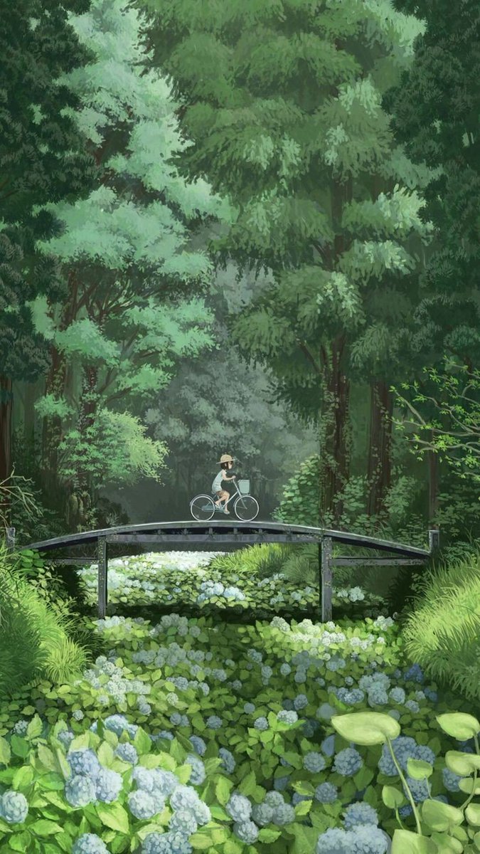 Como está todo, creo que es muy necesario relajar los ojos, así que les  dejo fondos para el celular de los paisajes que más me calman. Los de anime., image size:675x1200