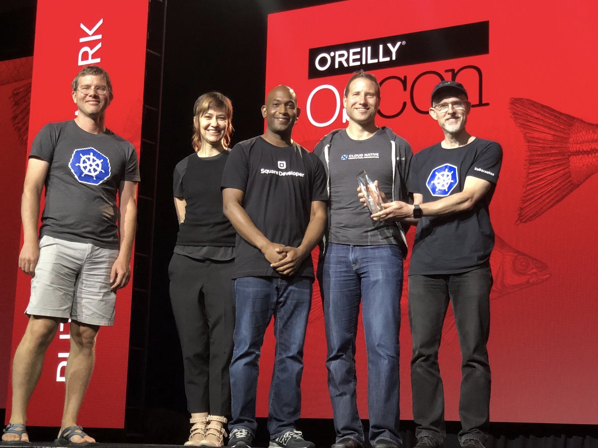 github's tweet image. Kudos to the whole @Kubernetesio team on receiving the Most Impactful Open Source Project Award at #OSCON! Great post by project co-founder @brendandburns on the history of Kubernetes and it&apos;s community. kubernetes.io/blog/2018/07/2…