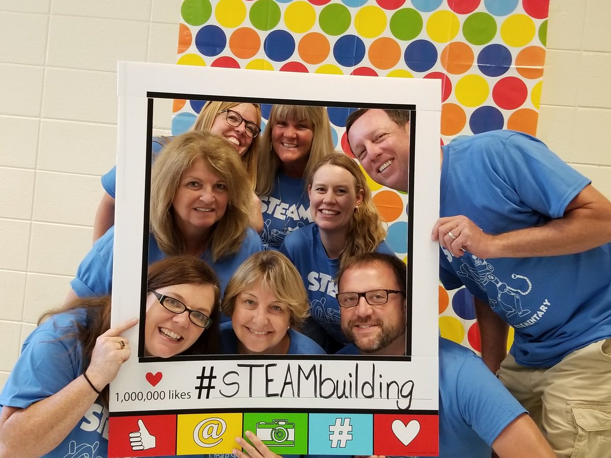 TrittMusic's tweet photo. Back to work with the best team ever! The specialists are excited for a new school year! #sTEAMbuilding #lovemyteam @TrittSTEM https://t.co/tfhJ0MNlkH