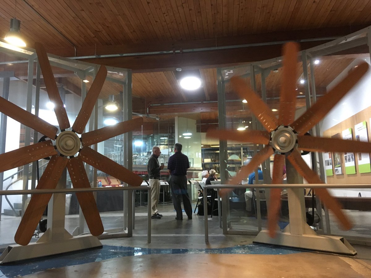 SteveProsinski's tweet photo. Cool space for a hump-day meeting = Yellowstone Art Museum’s Visible Vault. 
#DowntownBillings #take84 @YAMBillings 
#publicart https://t.co/TlYH4s2zFI