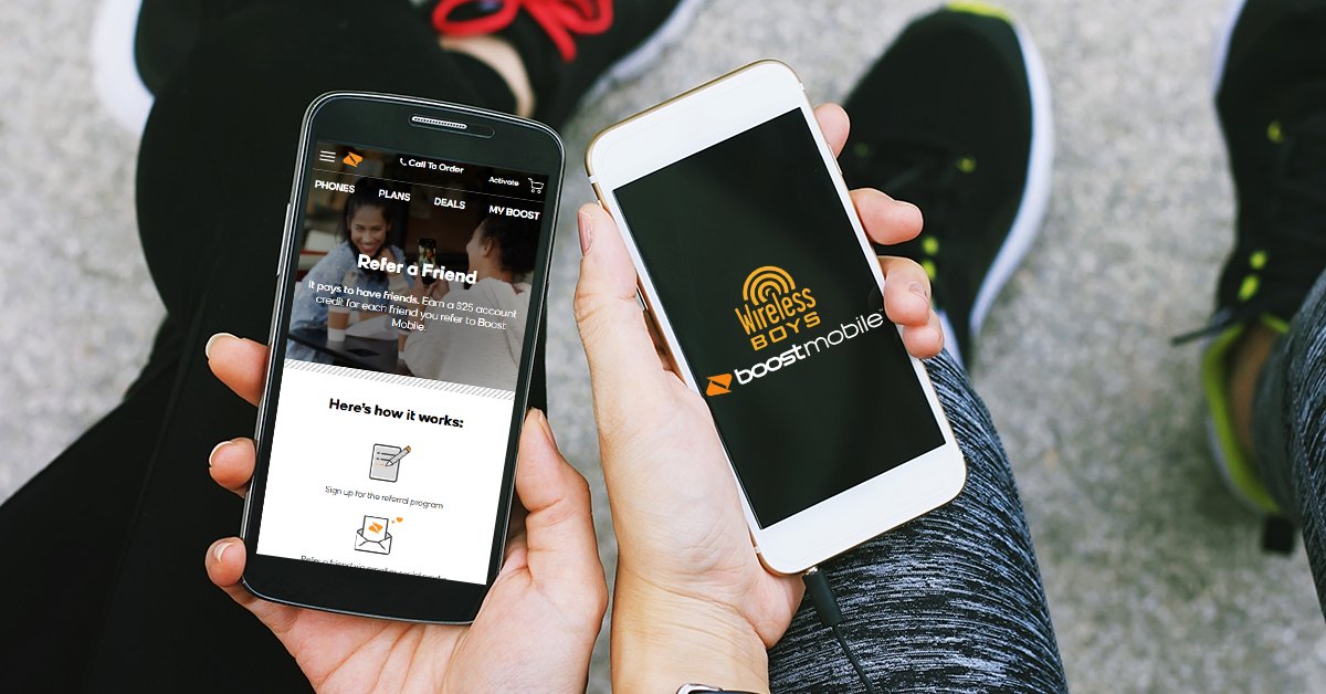 booststarr's tweet image. It pays to have friends. Earn a $25 account credit for each friend you refer to Boost Mobile by Wireless Boys. Learn more by stopping in to any one of our convenient locations TODAY! #wireslessboys