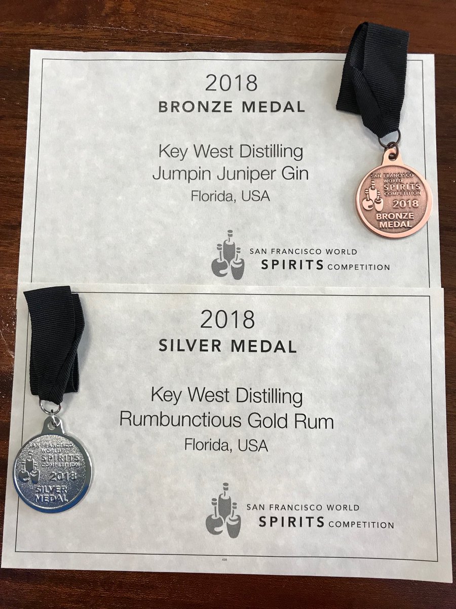 Our new BLING arrived today#awardwinningspirits#keywestdistilling.com