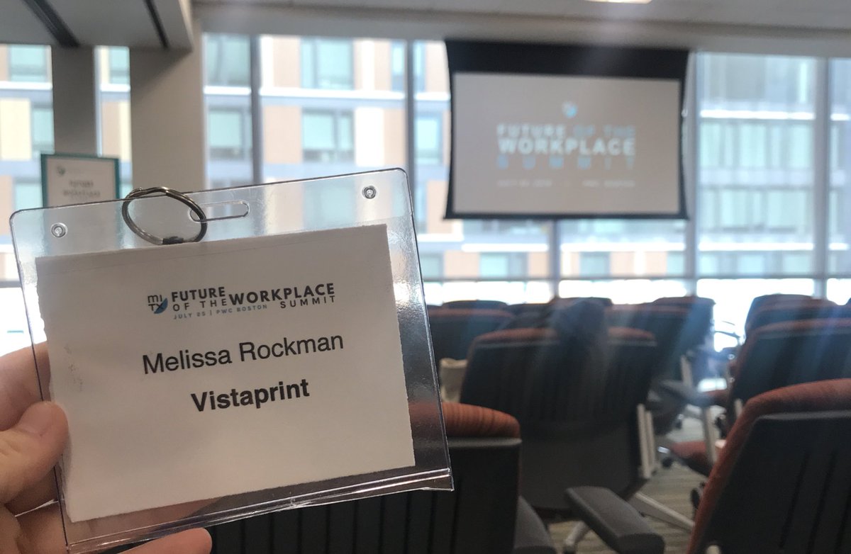 Learning about the Future of the Workplace at today’s <a href="/MITX/">MITX</a> event! #MITXFOTW #lifeinvistaprint