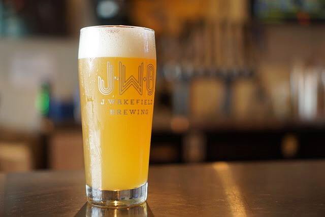 MassBevAlliance's tweet photo. Get soured at Row 34 next Thursday 8/2. J. Wakefield Brewing Sour Happy Hour from 5-7pm! We’ll be pouring several sours on draft with the owner/brewmaster John &amp; head brewer Maria there to chat about beer. @jwakefieldbeer https://t.co/ae1LYEatka