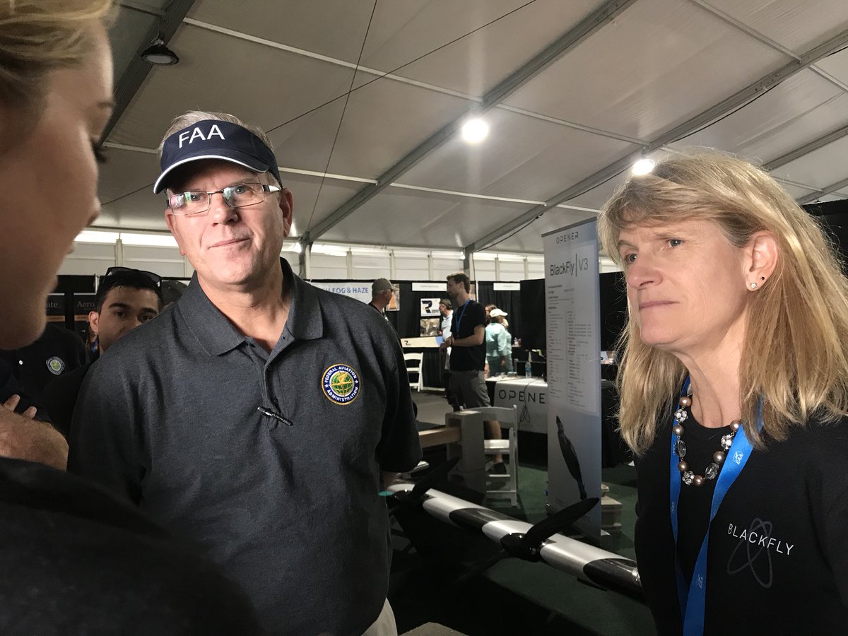 FAANews's tweet image. Acting #FAA Administrator Dan Elwell checked out the @openeraero BlackFly VTOL ultralight which has an all electric propulsion system. #OSH18 #FlySafe