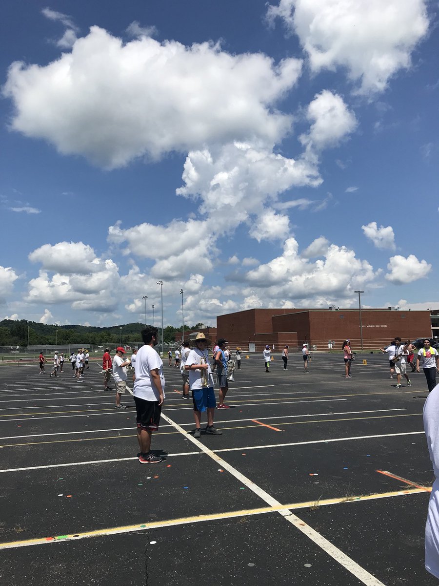 SpencerWeather's tweet photo. In my corner of the #MarchingMeteorology world: Sun’s coming back out around WV/KY/OH - Be sure to stay hydrated for band camps/sports practices as it will be several degrees hotter tomorrow! #HydrateOrDiedrate #Sunblock too! https://t.co/ppIrgEC4E9