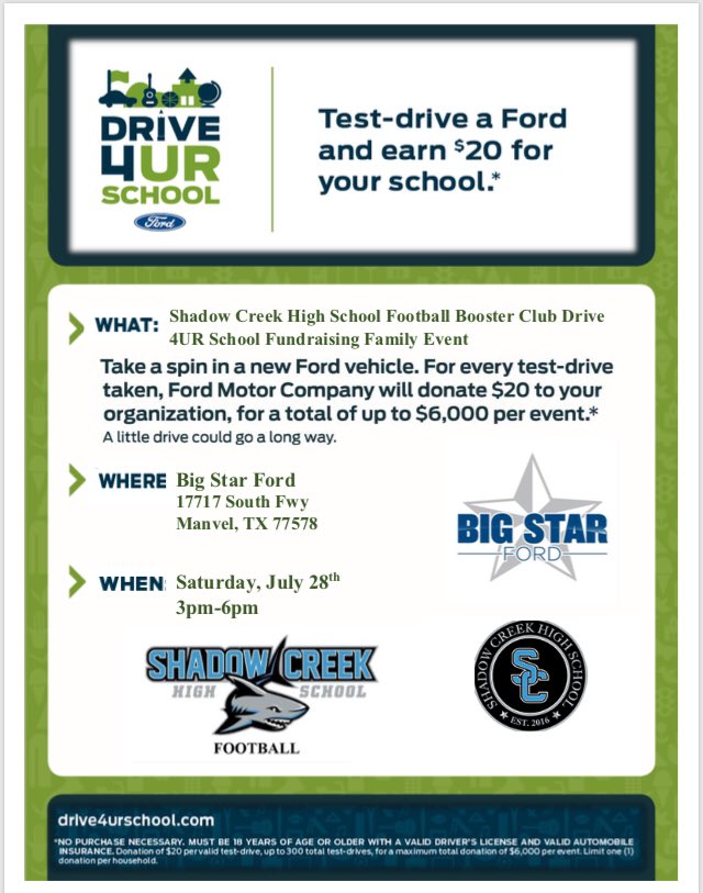 shanward214's tweet photo. Come and join us on Saturday to help raise funds for SCHS athletics!!
There will be food trucks, games and more! #supportoursharks https://t.co/UkIPp4gMbf