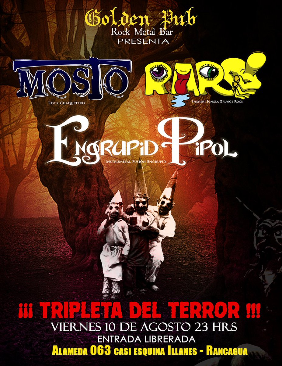 Soon....vamos por ti Rancagua muajuajuajuaaaa <a href="/engrupid_pipol/">Engrupid Pipol</a>  <a href="/RarsBanda/">Rars Banda</a>  <a href="/MostoOficial/">Banda Mosto</a>