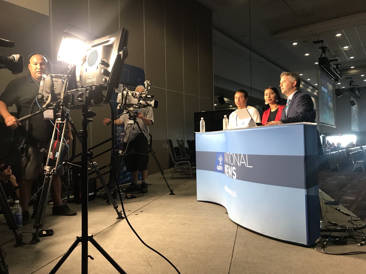 amberblueskye's tweet image. @APTNInFocus @DennisWardNews @LandrayDarian @merkbhill talking about their letter sent to AFN asking them to take a stand against the #TransMountain #pipeline Tune into @APTNNews today. #AFNElection
