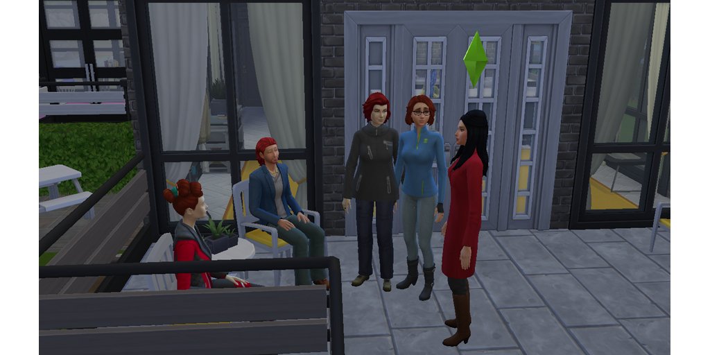 Apparently #TheWeasleyFamily have come to welcome my new sim to the neighbourhood! #TheSims4