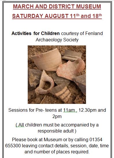 march_museum's tweet photo. Looking for something to do in the holidays? #archaeology @FenArch #diggingupthepast https://t.co/hF0rqDxEun