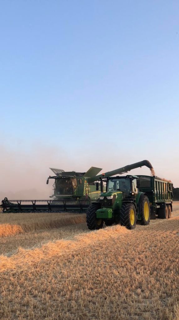Wrights_Ag's tweet photo. We are harvesting for @uonfarm and hauling to Brian Wells @FrontierAg. Very grateful for the longer opening hours #harvest18 #wheatharvest18 #WrightsAgriculture #Heatwaveuk #teamworkmakesthedreamwork https://t.co/9LomeX82qk