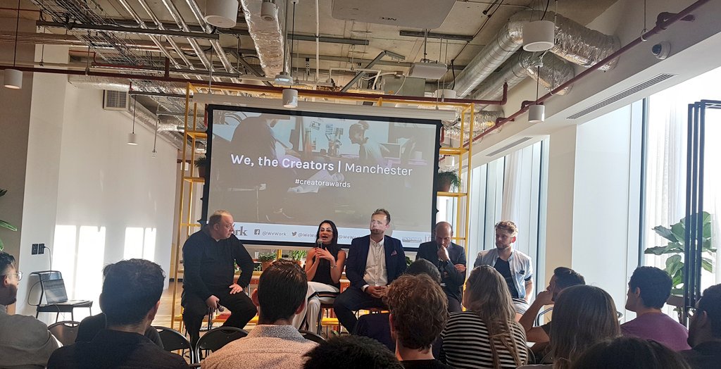 Great to hear your start up stories and words of wisdom @tieuknorth @henna360 @tomnew_ @formisimo @Matt_W_Walsh @Beatstream_live this evening at @WeWorkUK #StPetersSquare 

#WeTheCreators #Manchester 
📌📈😊