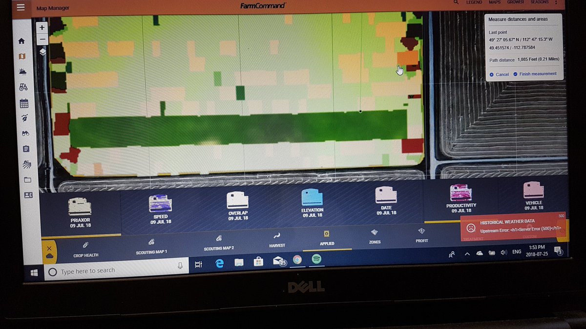 twistedironfarm's tweet image. #smartfarmingis using your applied data and measuring tool to figure out exactly where your test strips are in the field #myfarmcommand