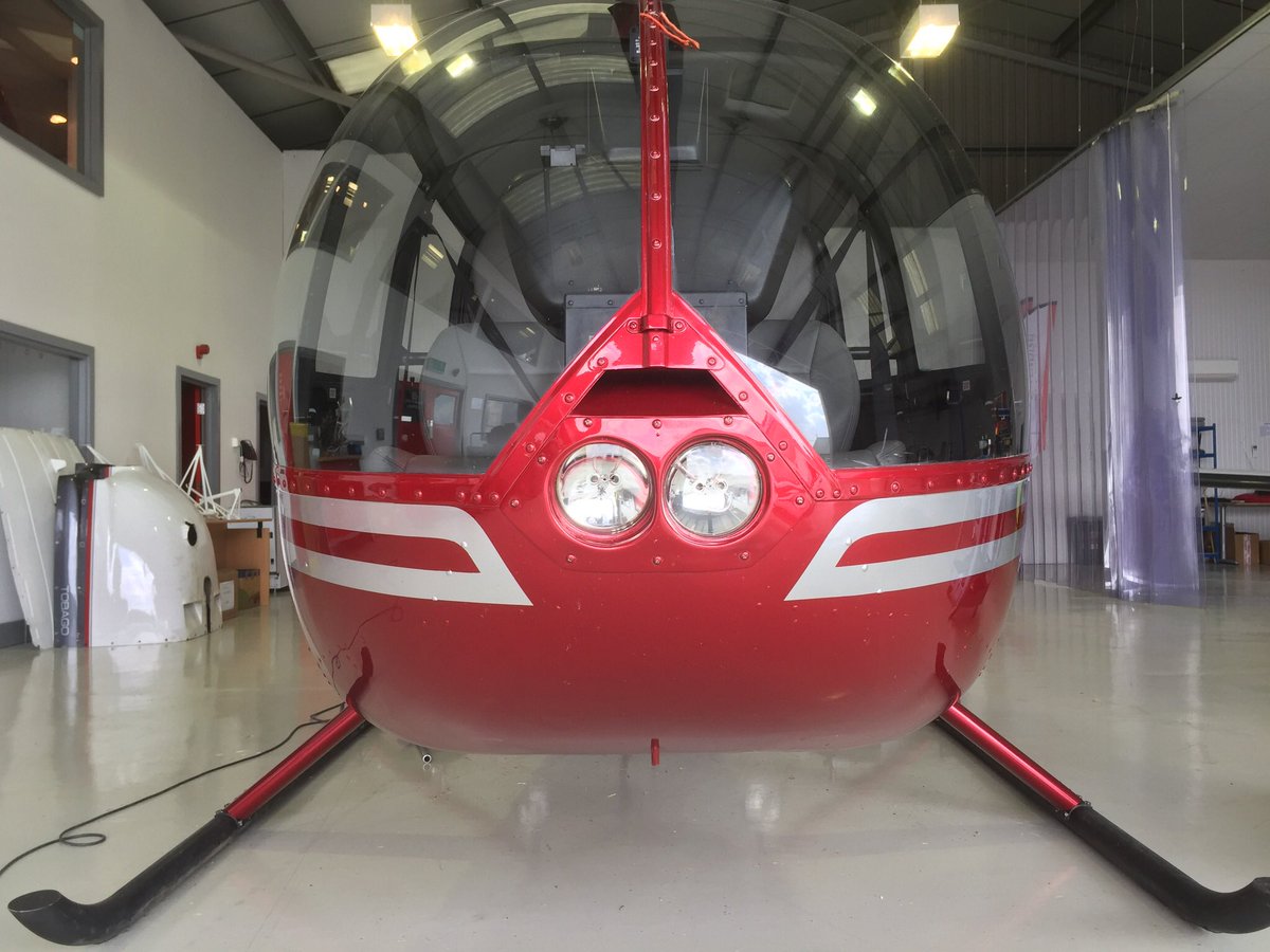 CavAviationUK's tweet photo. Not often we have a helicopter in the Cavendish Aviation hangar but this Robinson R44 Raven came to visit today...A little bit smaller than the @Essexairamb next door but the world’s best selling heli for almost two decades! https://t.co/qgNEFyE4WU