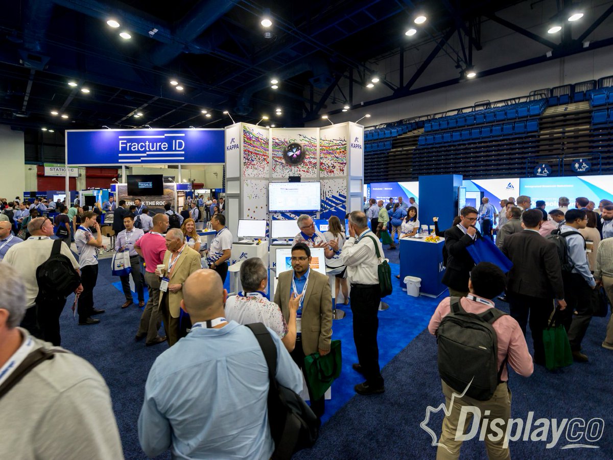 Displayco's tweet photo. Our clients reported lots of traffic at #URTeC2018 - line ups to get in and line ups at the booths - great news for the industry and the show! We will see you next year in #Denver for #URTeC2019! #DisplaycoOnTheGo https://t.co/9Cvccd0iMI