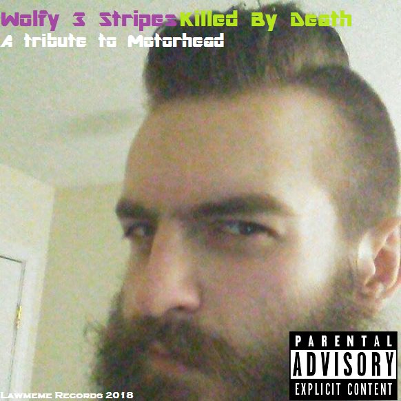 LawmemeRecords's tweet photo. After realizing metal was better left to the gods, he created a tribute as his exit from the biz. He now streams on Twitch as @Wolfy3Stripes. This is 'Killed By Death - A Tribute to Motorhead'. https://t.co/5yuP1n61fX