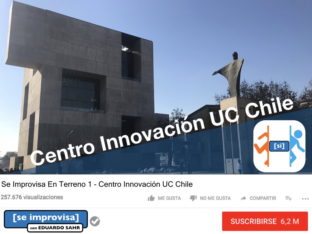 acidufo's tweet photo. Hoy es el primer #SeImprovisa #EnTerreno. Una visita en 📽️ video de lo que es @CentroinnovaUC en 🇨🇱. Un poco de: #Innovacion #Arquitectura #Emprendimiento #Creatividad y más. Para acceder al "En Terreno" (#youtube): ▶️ https://t.co/o6cjZdwMVD ✅ https://t.co/uzV7ZBW80E