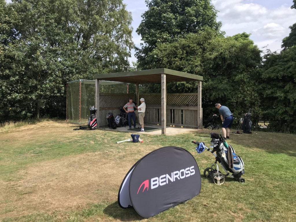 MarkTylerGolf's tweet photo. Thanks to @benrossgolf Peter & @BenrossGolfTech Malcolm for today’s demo event @WestBradfordGC #MTGolf #evolutionR #htx #tribe https://t.co/XtvExWVIR0