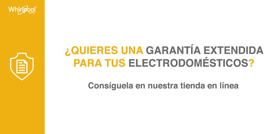Entra aquí tienda.whirlpool.com.mx/garantias.php, sigue las instrucciones y podrás adquirir tu garantía.