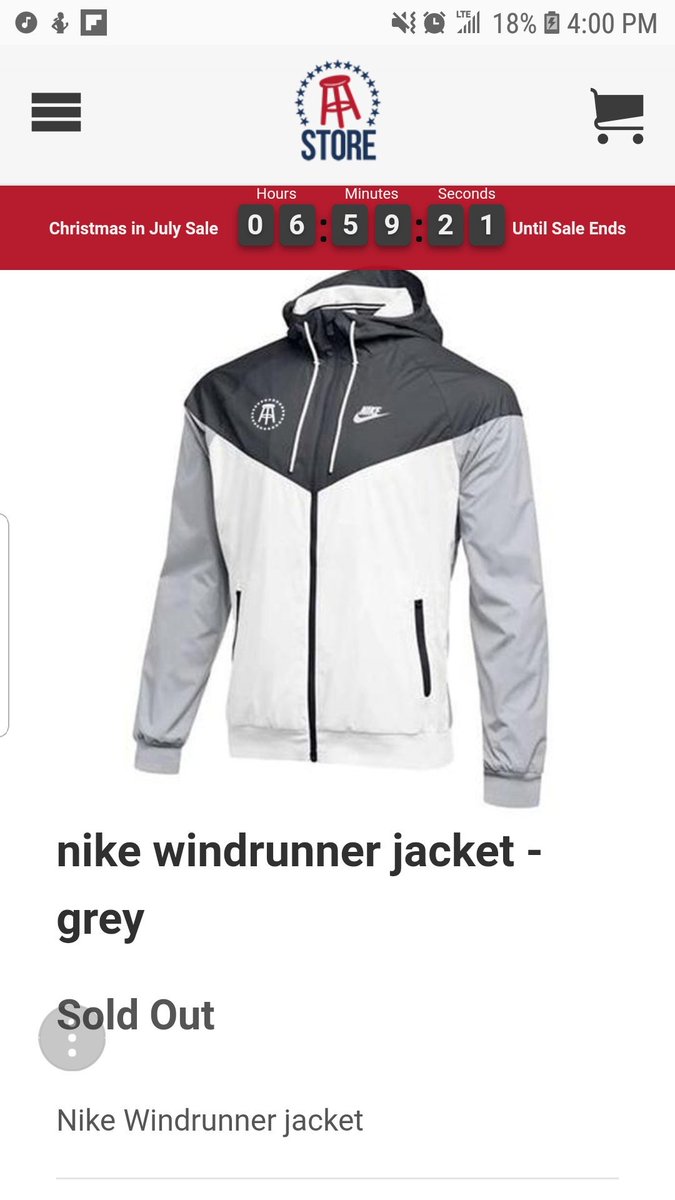 nike barstool windbreaker