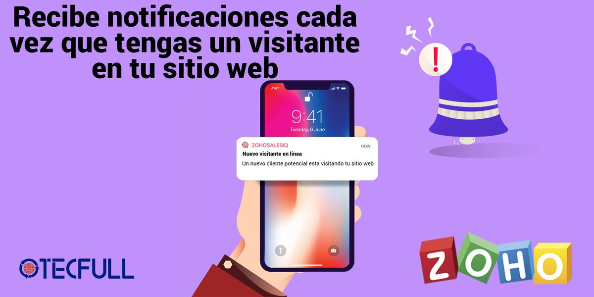 Tecfullmx's tweet photo. #QuieroUnaAppQue que me avise cuando un visitante esta en mi #SitioWeb y la aplicación móvil de #ZohoSalesIQ ahora tiene esta opción #FelizMiercoles #Zoho #PartnersMexico https://t.co/hBTELCMmxo https://t.co/Mq1rTuqbvA
