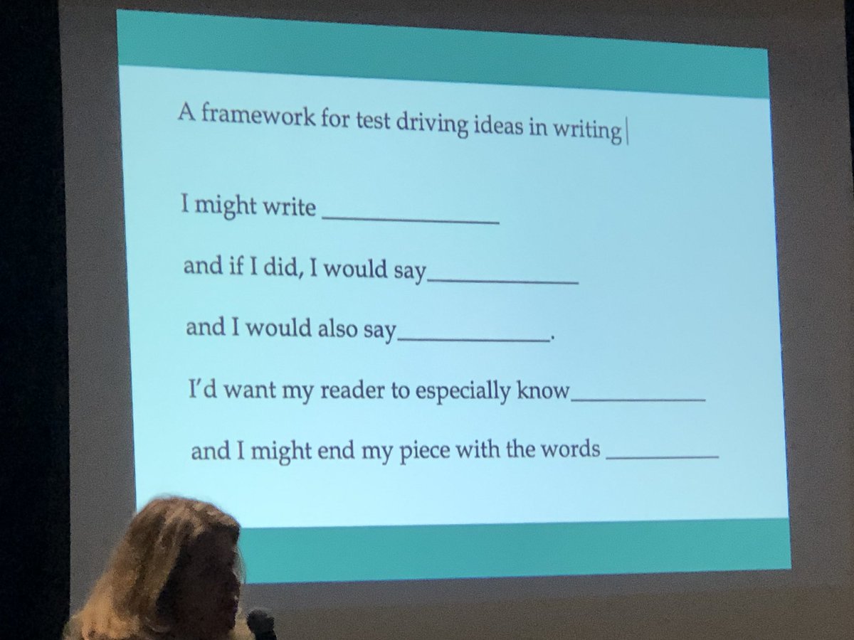 MrsKTMcGrath's tweet image. Let’s encourage students to use TALK to test drive a lot of ideas in writing. Talk builds skills along with community @KarenECaine #PARSUM18