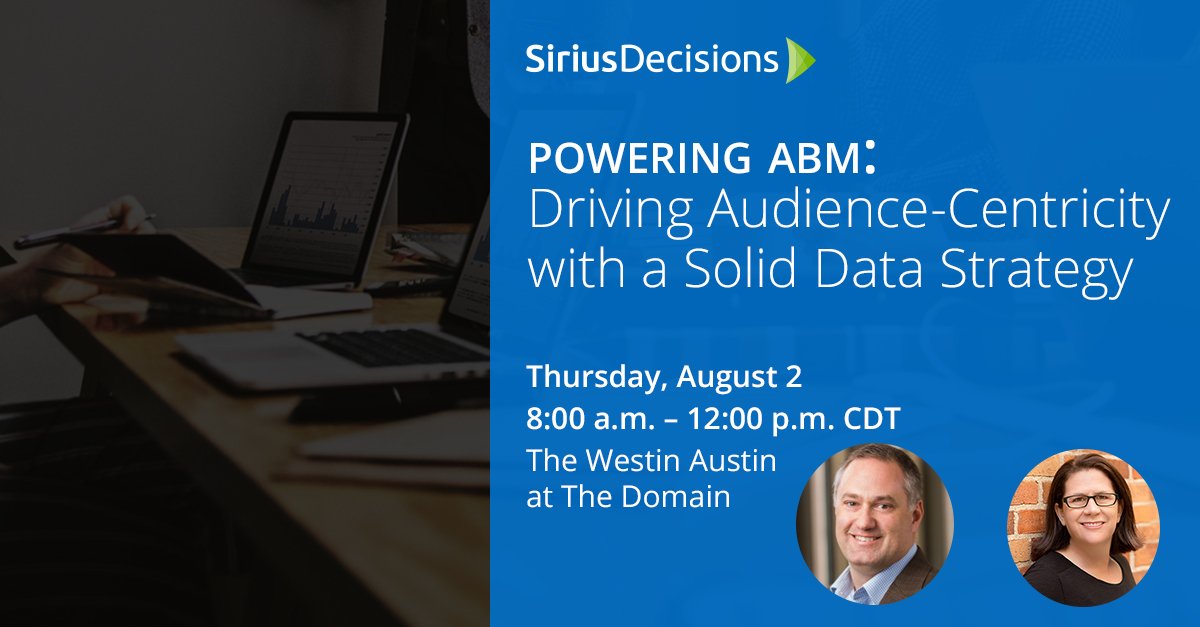 Alisa Groocock (@alisagroocock) on Twitter photo Hello Austin Marketers! Want to learn how #marketing and #operations can collaborate to source data internally and externally, as well as provide meaningful data and insights for #ABM? Register for this forum with me and <a href="/JohnDonlon/">john donlon</a>: ow.ly/x6kq30kZCPo Hello Austin Marketers! Want to learn how #marketing and #operations can collaborate to source data internally and externally, as well as provide meaningful data and insights for #ABM? Register for this forum with me and <a href="/JohnDonlon/">john donlon</a>: ow.ly/x6kq30kZCPo